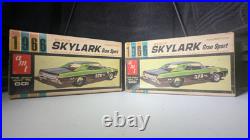2 1966 Buick Skylark- AMT 1/25th scale model kit, original kit #6566-150