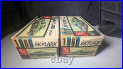 2 1966 Buick Skylark- AMT 1/25th scale model kit, original kit #6566-150