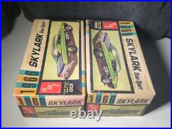 2 1966 Buick Skylark- AMT 1/25th scale model kit, original kit #6566-150