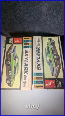 2 1966 Buick Skylark- AMT 1/25th scale model kit, original kit #6566-150