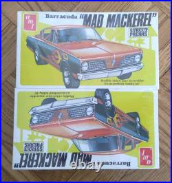 2 NEW Sealed AMT T160 Barracuda Mad Mackerel Model Kits Rare & Vintage