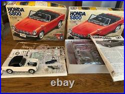 (2) Tamiya 1/24 Honda S800 model kits
