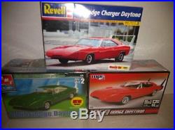 3 1969 Dodge Daytona Charger 125 SEALED model kits MPC AMT Ertl Revell'69 wing