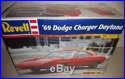 3 1969 Dodge Daytona Charger 125 SEALED model kits MPC AMT Ertl Revell'69 wing