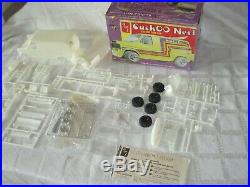 3-1970's-amt Custom Van Model Kits-chev-ford-huyer Hut-foxy Box-cuckoo Nest