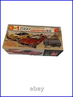 3 In 1 1960 Customizing Convertible Kit AMT Model Car Kit Race Custom Stock