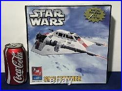 3 New STAR WARS AMT MODEL KITS Snowspeeder X-WING FIGHTER AT-ST Walker ERTL 2005