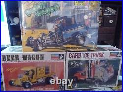 3 Tom Daniels Models New In The Boxes Paddy Wagon Beer Truck Garbage Truck