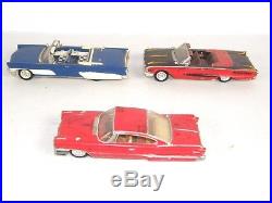 3 Vintage 1960 Model Cars 2 4 Screw Convertibles Dodge Phoenix AMT & JOHAN
