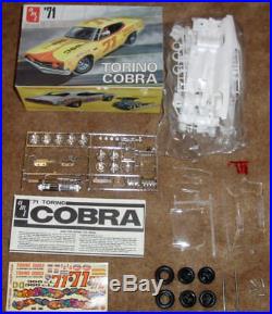47 year old AMT 1971 Ford Torino Cobra 3in1 customizing kit 100% & unbuilt