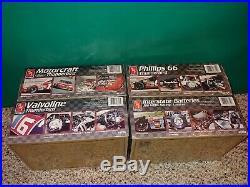 4 Vintage 1992 90s AMT ERTL Sealed NASCAR Car Model Kits, Ford Thunderbird, Lumina
