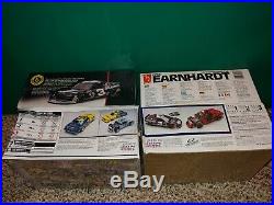 4 Vintage 80's/90's, 3 Sealed, Earnhardt NASCAR Model Kits, AMT #8046 T-Bird, Lumina