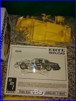 4 Vintage 80's/90's, 3 Sealed, Earnhardt NASCAR Model Kits, AMT #8046 T-Bird, Lumina