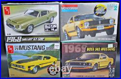 4pc New 1/24 1/25 Model Kit 1968 1969 1970 1971 FORD Mustang Mach 1 Boss 302 GT