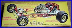 50 year old AMT Gas Ronda Longnoise Mustang Funny Car 100% unbuilt with record