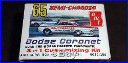 51 year old AMT 1965 Dodge Coronet HEMI CHARGER 3 in 1 customizing kit COMPLETE