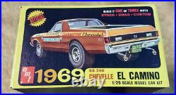 51 year old AMT 1969 SS396 El Camino 3in1 customizing kit- MINT MINT unbuilt