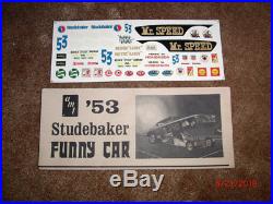 51 year old AMT 53 STUDE MR SPEED funny car kit unbuilt complete