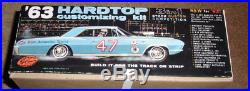 55 year old AMT 1963 Pontiac Bonneville 3in1 customizing kit 100% & unbuilt MINT