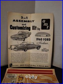 60 Ford Hard Top 1960 Model Kit AMT Vintage MIB NEW Unbuilt