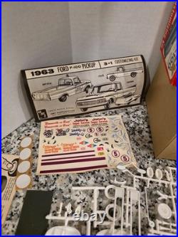 63 Ford F-100 Pickup Truck 1963 1/25 Model Kit AMT Vintage MIB NEW Unbuilt