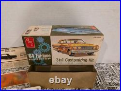 64 Fairlane Hardtop 500 1964 1/25 Model Kit AMT Vintage MIB Some Started