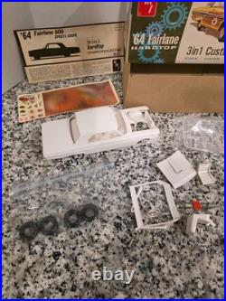64 Fairlane Hardtop 500 1964 1/25 Model Kit AMT Vintage MIB Some Started