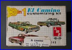 65 year old SMP / AMT 1960 El Camino 3in1 customizing kit complete & unbuilt