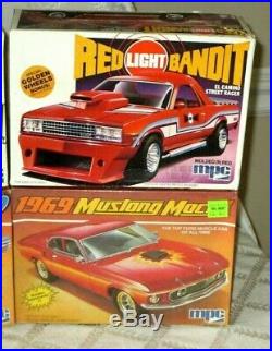 6-vintage Muscle Car Model Kits-amt-mpc-63 Corvette-corvair-mustang-gto-elcamino