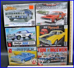 6pc New AMT REVELL 1/24 1/25 Model Kit DODGE PLYMOUTH Cuda Hemi Dart 300 Duster