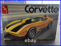 72Corvette Convertible Model Kit By AMT 1/25th Scale