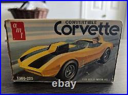 72Corvette Convertible Model Kit By AMT 1/25th Scale