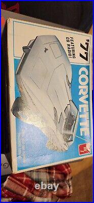 77 Corvette CB Radio AMT 125 Model Kit MIB Box Sealed bag