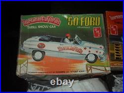 AMTTOURNAMENT of THRILLS-LOT of 2'49 MERCURY COUPE & 50 FORD CONVERTIBLE 1/25