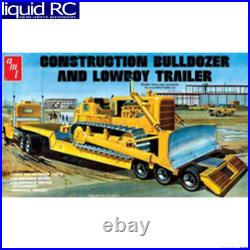 AMT 1218 1/25 Lowboy Trailer & Bulldozer Combo