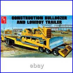 AMT 1218 1/25 Lowboy Trailer & Bulldozer Combo