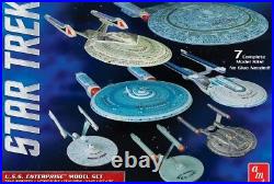 AMT 12500 Star Trek U. S. S. Enterprise Model Set (7 kits) AMT954-W