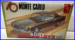 AMT 125 1970 Chevrolet Monte Carlo Motor City Rare Complete Boxed Model Kit