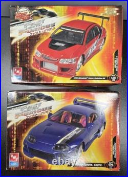 AMT 125 Fast & Furious Model Kit Lot Mitsubishi Lancer Evolution & Veilside