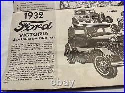 AMT 1932 Ford Victoria Customize 3 in 1 Model kit, Unassembled dated 1962 withins