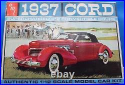 AMT 1937 Cord Supercharged 812 Convertible Coupe 1/12 Scale Model Car Kit