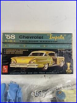 AMT 1958 58 Chevy Chevrolet Impala Model Car Kit 1/25 Vintage 2758 200