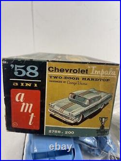 AMT 1958 58 Chevy Chevrolet Impala Model Car Kit 1/25 Vintage 2758 200