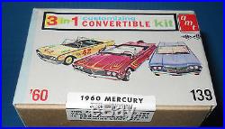 AMT 1960 Mercury Convertible 3 in1 Model Kit-Rare #33360 Case Fresh-NEVER Opened