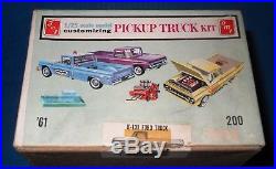 AMT 1961 Ford F-100 Pickup-3 in 1 Kit withTrailer K-131-Near MINT-Complete