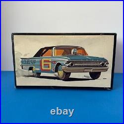 AMT 1961 Ford Starliner Convertible Kit #2461 Unbuilt 67 Issue Nascar Art Box 61
