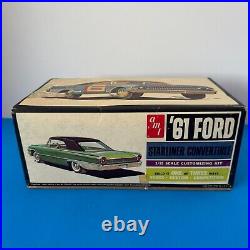 AMT 1961 Ford Starliner Convertible Kit #2461 Unbuilt 67 Issue Nascar Art Box 61