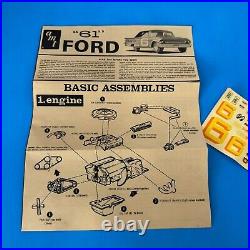 AMT 1961 Ford Starliner Convertible Kit #2461 Unbuilt 67 Issue Nascar Art Box 61