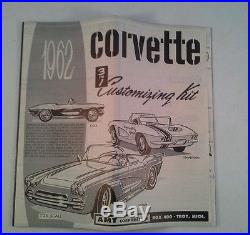 AMT 1962 Corvette Convertible 3 in 1 Model Kit, Near Mint Cond! , #K912