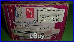 AMT 1962 MERCURY MONTEREY CONVERTIBLE K312 VINTAGE 1/25 MODEL CAR MOUNTAIN KIT
